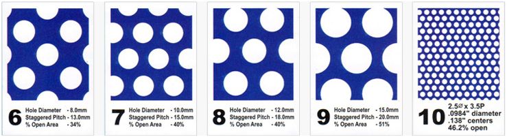 perforated metal hole pattern 6-10